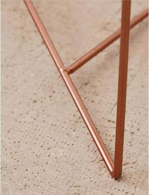Triangle Metal Side Table – Minimalist Corner Accent Table for Living Room & Bedroom