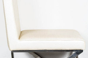 Designer White PU Leather Chair