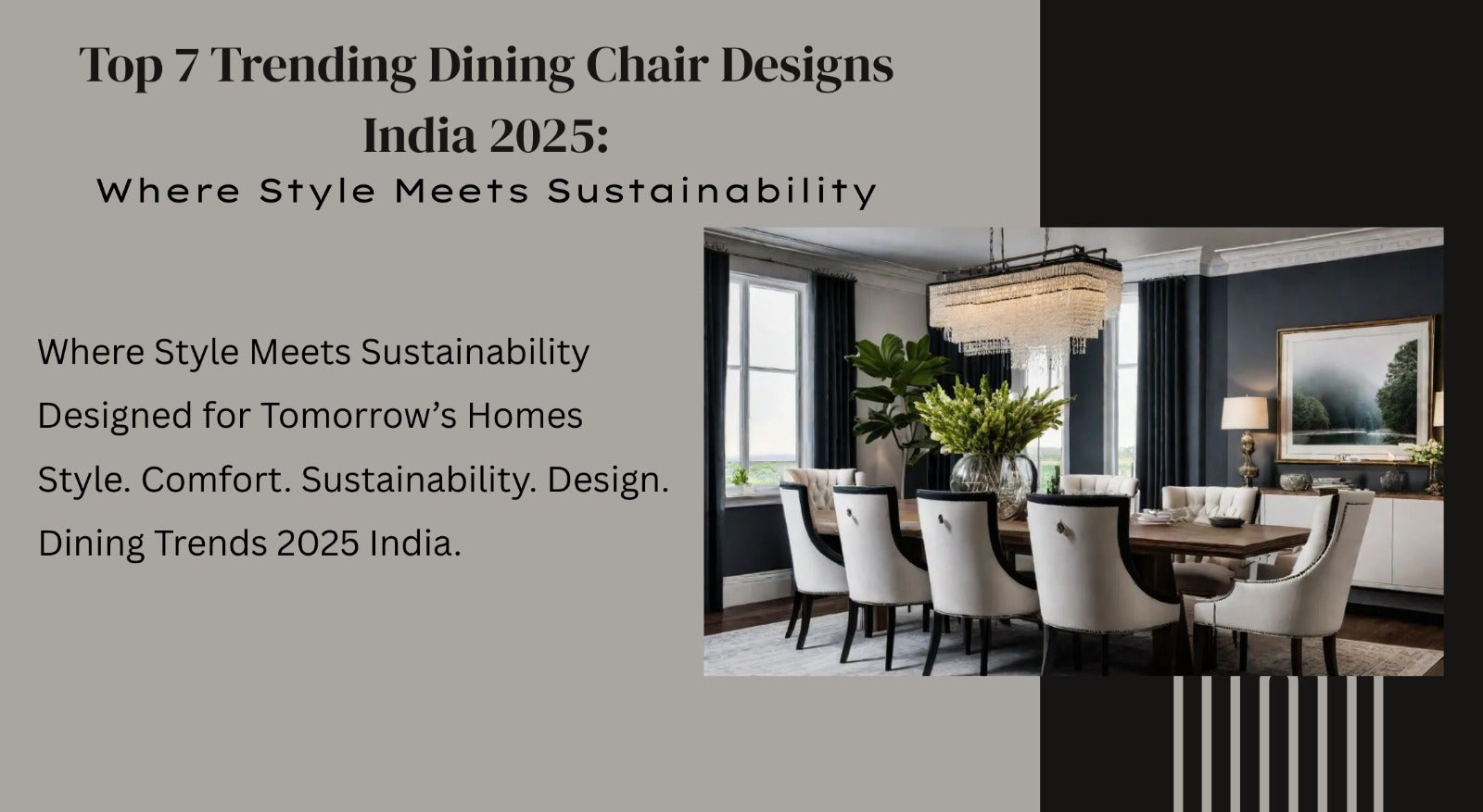 Top 7 Trending Dining Chair Designs India 2025: Where Style Meets Sustainability