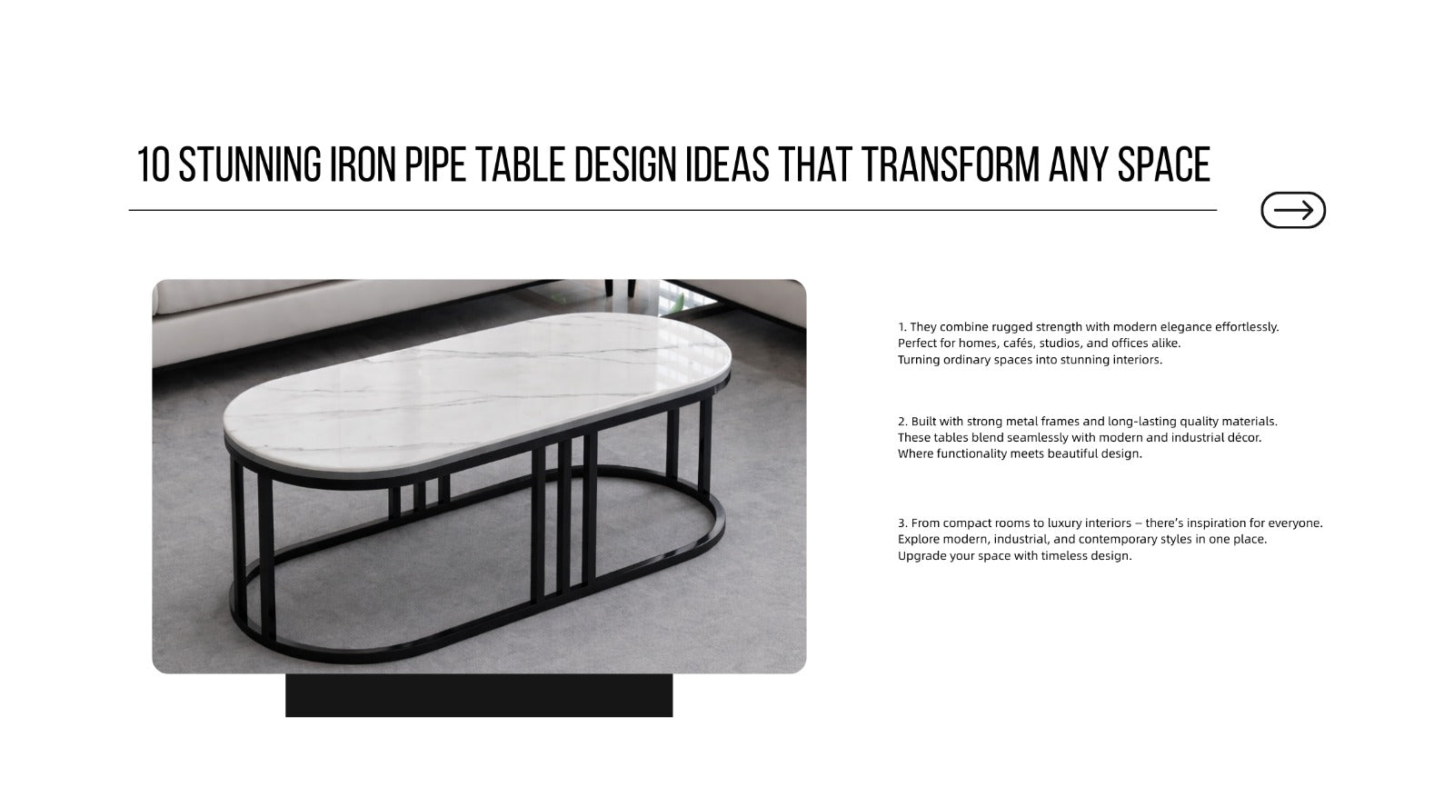 10 Stunning Iron Pipe Table Design Ideas That Transform Any Space