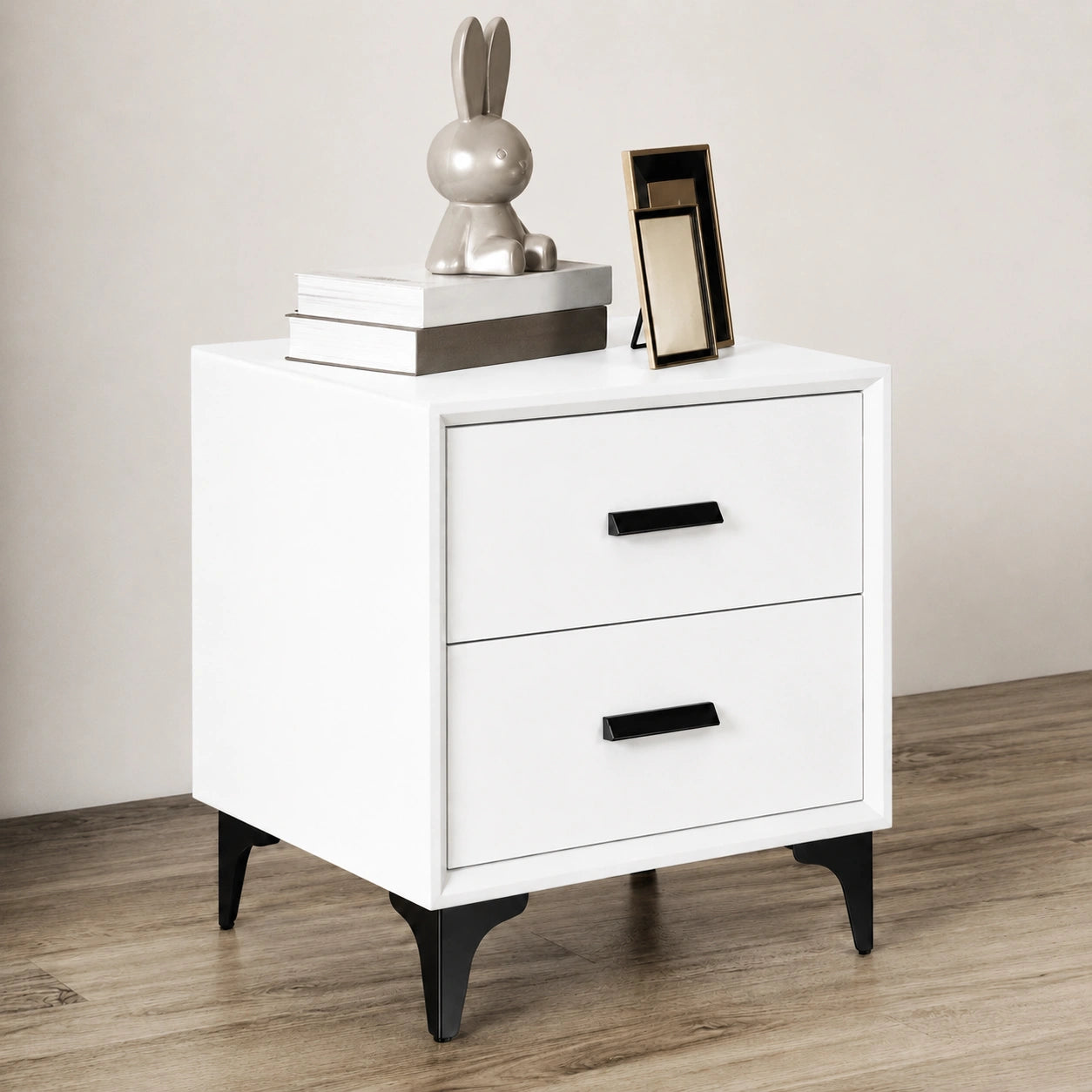 Elite Solid Wood Side Table With 2 Drawer