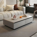 Aster Modern Solid Wood Coffee Table with 2 Drawers