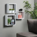Modern Wooden Wall Shelf Set