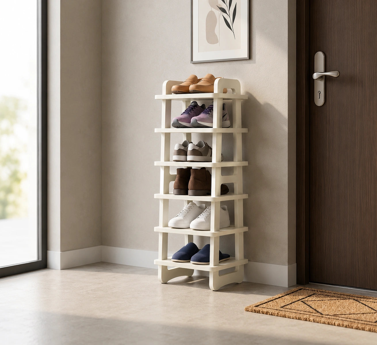 Imperial Solid Wood Shoe Rack Stand