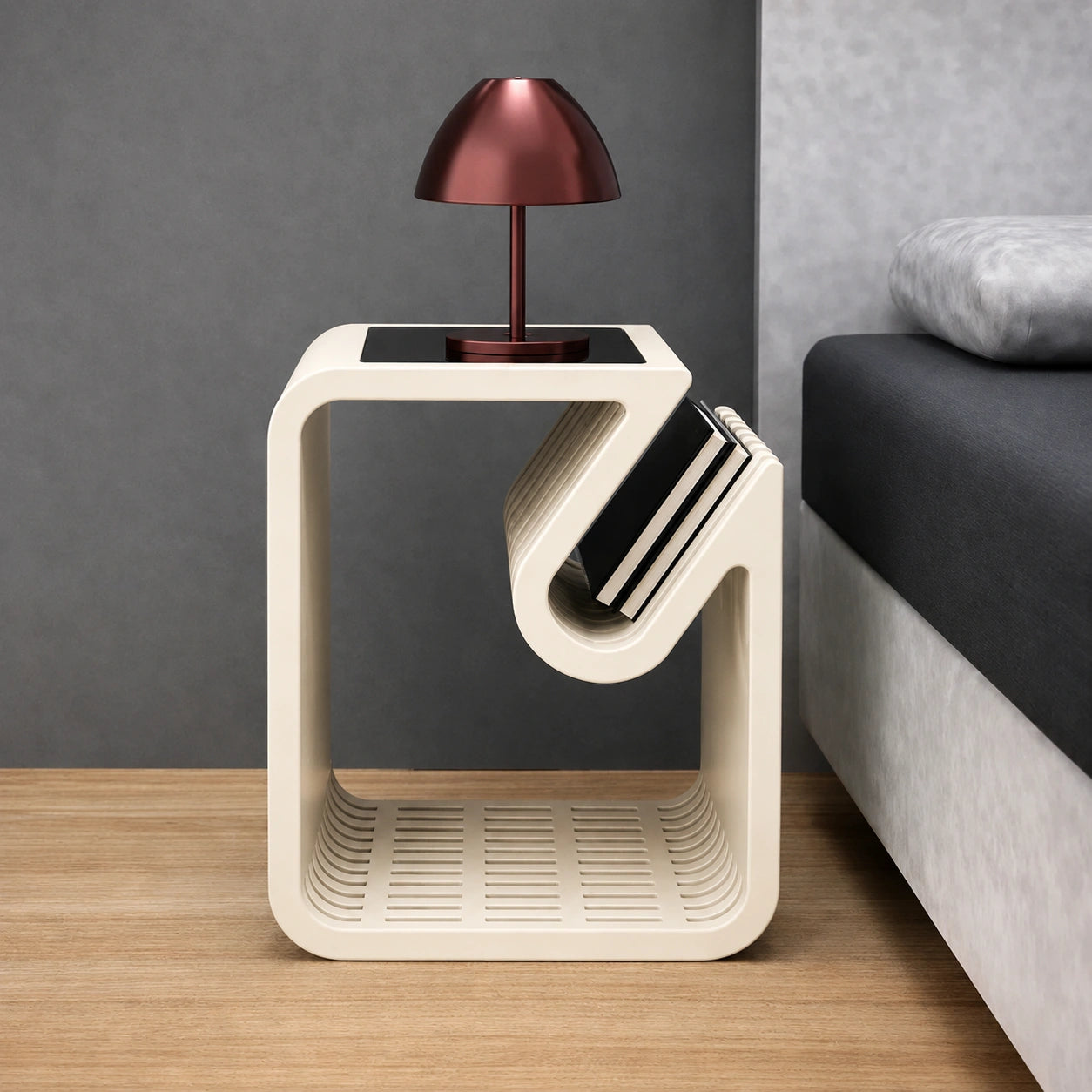 AuraCraft Solid Wood Side Table -  Furely