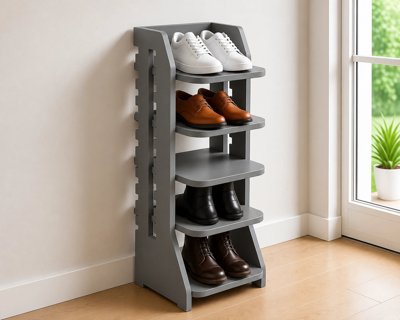 Heritique Solid Wood Shoe Stand