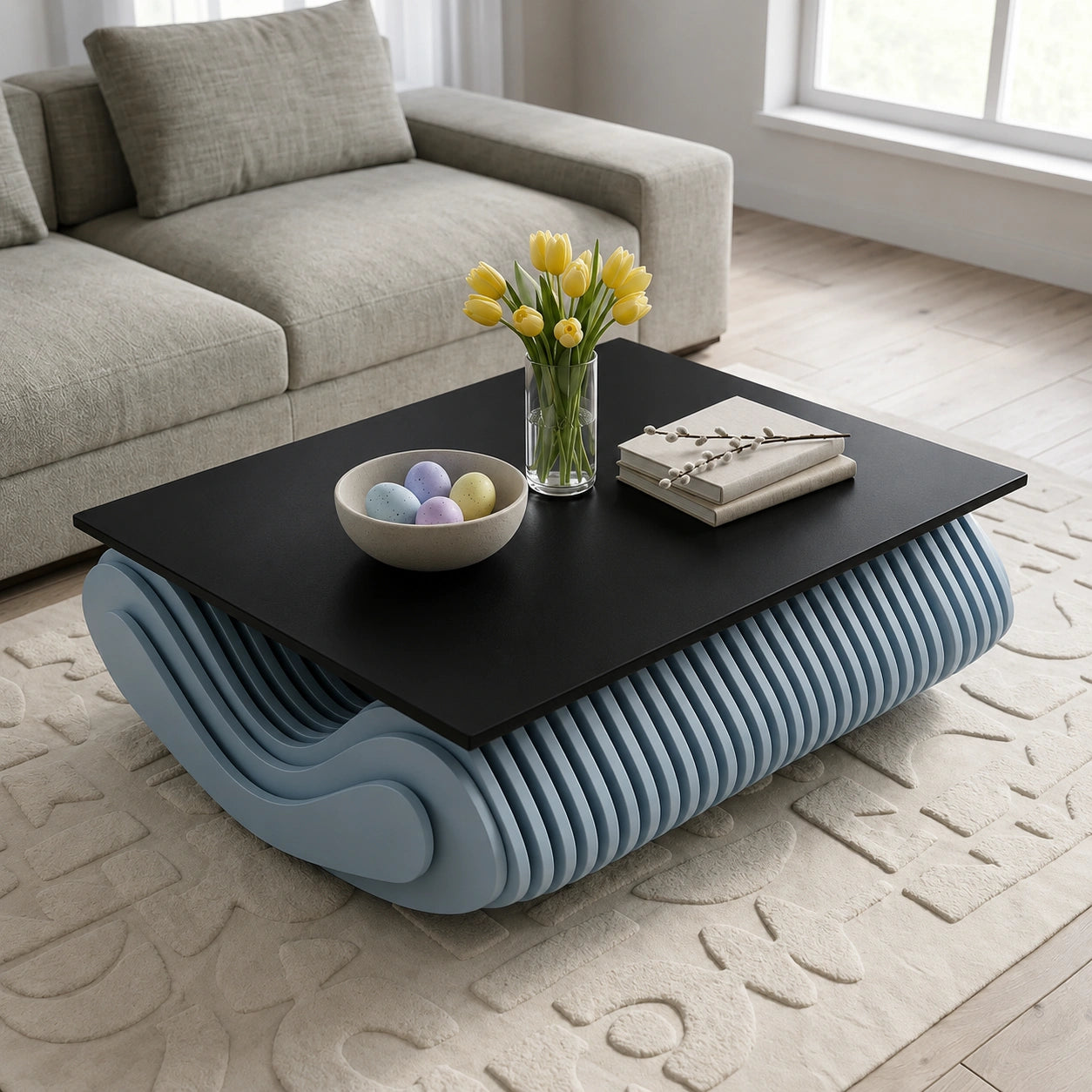 NovaLuxe Solid Wood Coffee Table - Furely