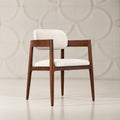 Calviero Solid Wood Upholstered Armchair