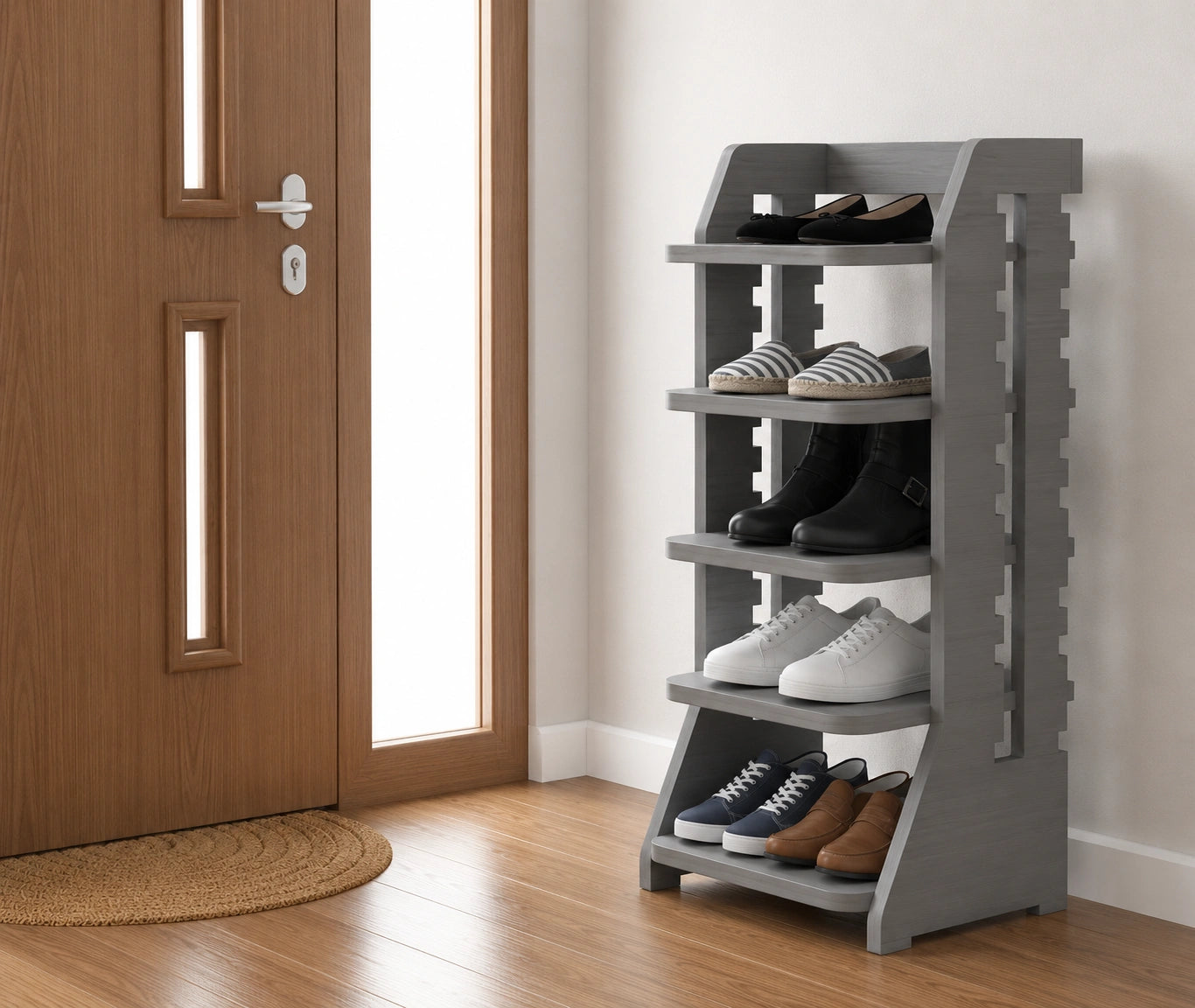 Heritique Solid Wood Shoe Stand