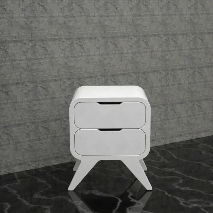 ImperialSqure Solid Wood side Table with 2 Drawers - Furely