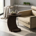 MajesticNest C Shape Solid Wood Side Table - Furely