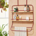 Over the Door Organizer with Towel Rack 2-Tier