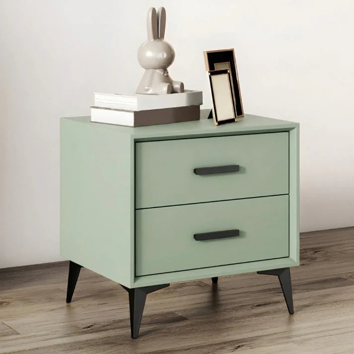 Walnut Luxe Bedside Solid Wood Cabinet with Drawers
