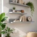 Valenora Solid Wood Floating Wall Shelf