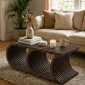 Heritage Solid Wood Coffee Table with Open Shelf Storage