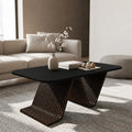 MajesticFrame Solid Wood Coffee Table for Living Room - Furely