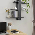 Modern Z-Shaped Wall Hanging Bookshelf