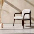 Avelric Solid Wood Fabric Lounge Chair