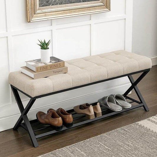 Shoe Rack with Seat for Entryway & Living Room - furely