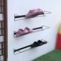 Wall-Mounted Metal Shoe Racks – Space Saving Entryway Storage
