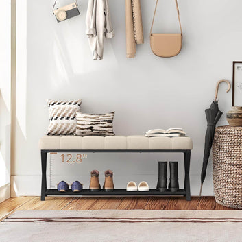 Shoe Rack with Seat for Entryway & Living Room - furely