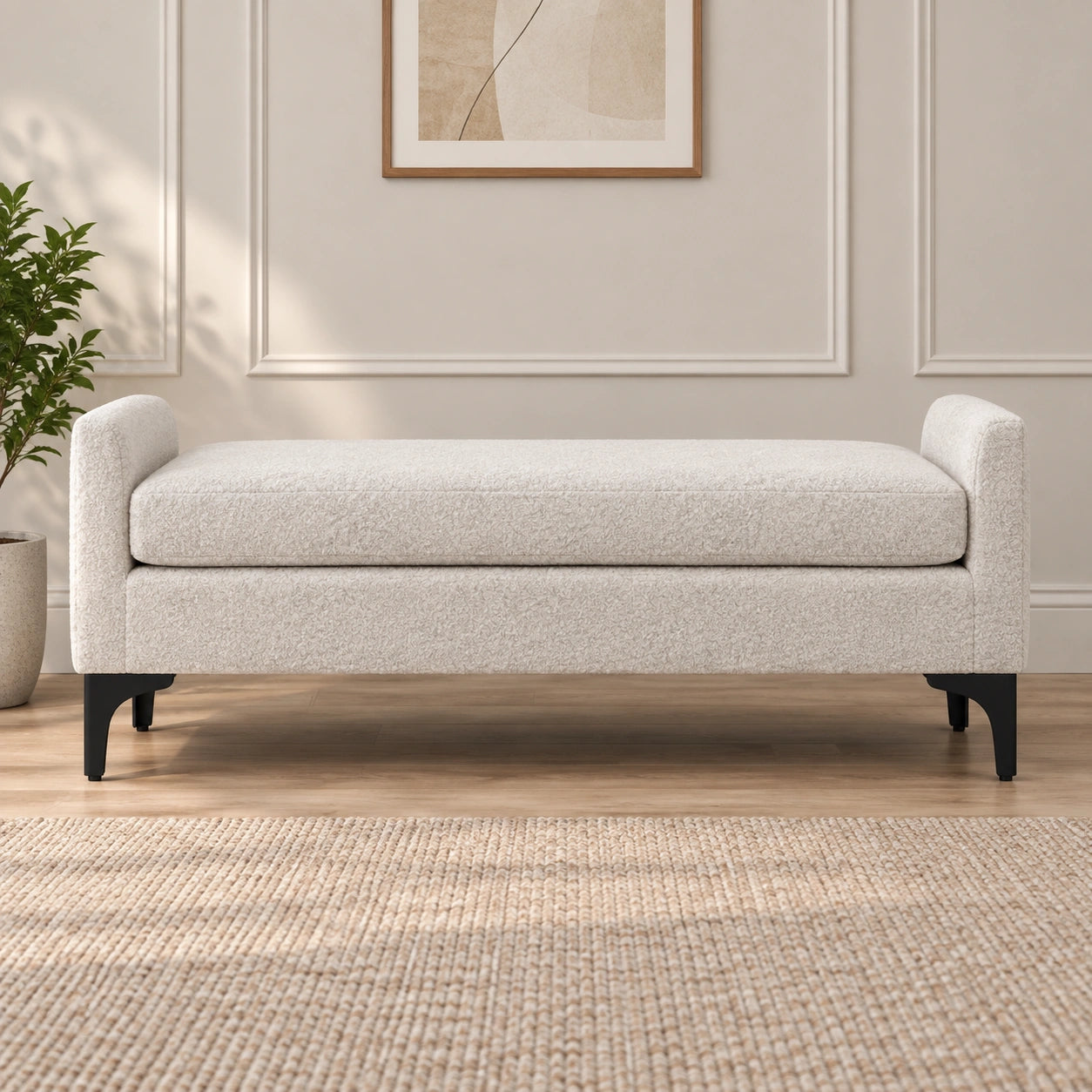 Upholstered Storage Ottoman Bench