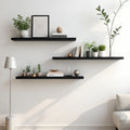 Norevia Solid Wood Floating Wall Shelf