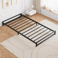 Minimalist Metal Bed Frame – Custom Low-Height Platform Bed with Slats (200+ Color Options)