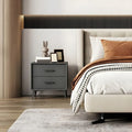 Zenith Nightstand Solid Wood Side Tabel with Storage