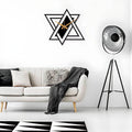 Star Shaped Designer Wall Clock – Modern Geometric Metal Clock for Living Room & Office