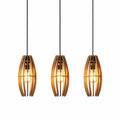 Modern Wooden Cage Ceiling Pendant Light