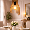 Handcrafted Wooden Hanging Pendant Light