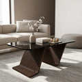 MajesticFrame Solid Wood Coffee Table for Living Room - Furely