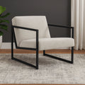 Modern Beige Lounge Chair – Comfortable Lounge Seating for Living Room – Furely