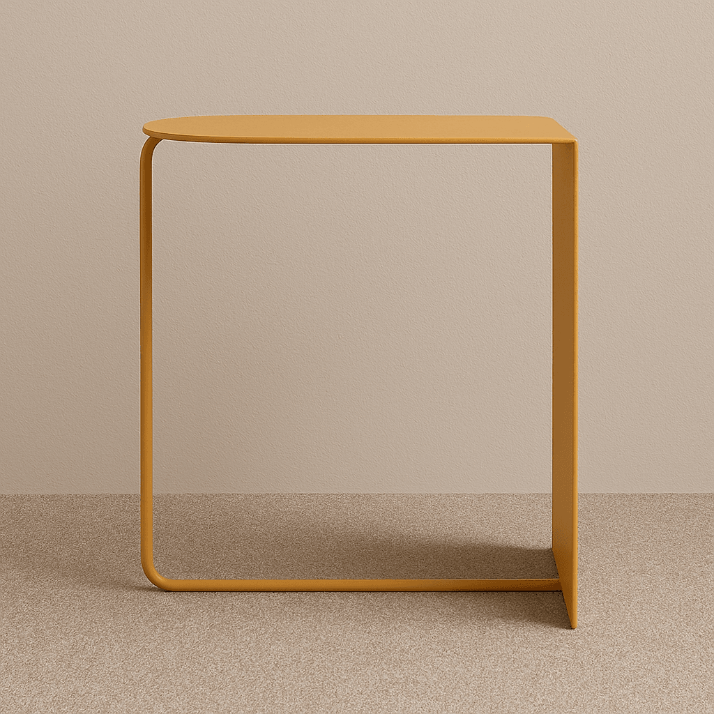 Modern Yellow Triangle Side Table - furely