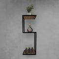 S-Shaped Floating Wall Shelf for Home & Office