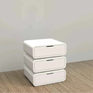ImperialCraft 3 Drawer Solid Wood Bedside Table - Furely