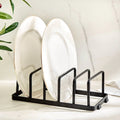 Sleek Iron Plate Rack – Modern Dish Stand Organizer for Kitchen & Dining