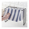 Modern Metal Towel Rack Stand – Multi-Layer Countertop Organizer for Kitchen & Bathroom