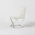 Designer White PU Leather Chair