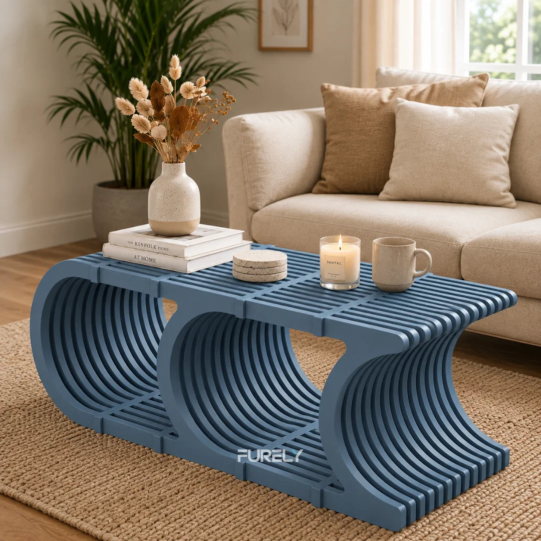 Heritage Solid Wood Coffee Table with Open Shelf Storage