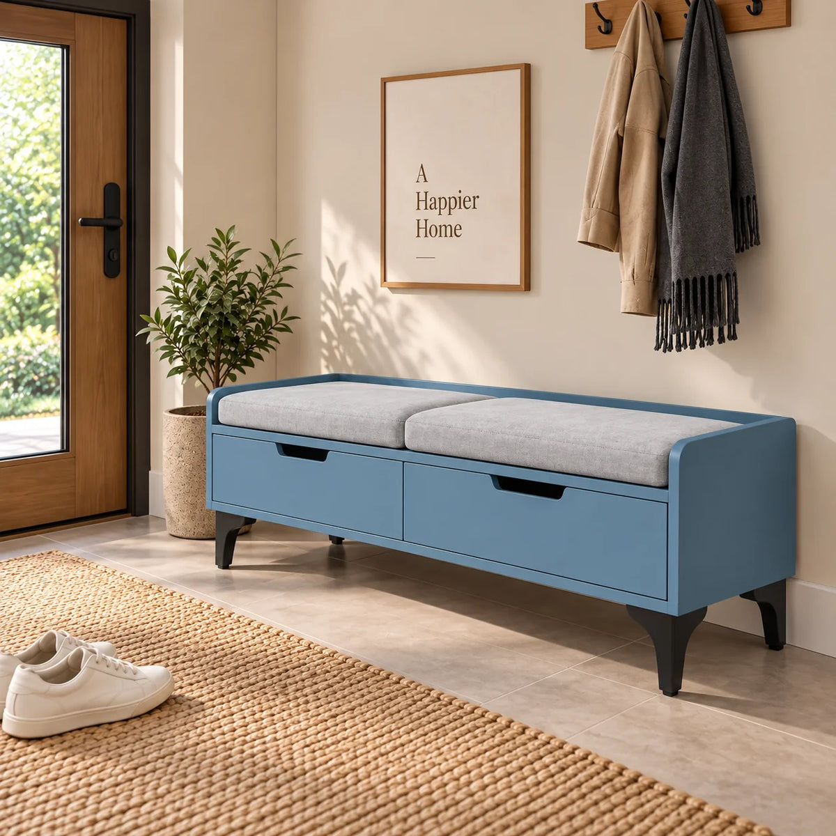 Aveline Upholstered Shoe Storage Bench