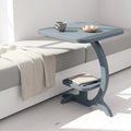 PrimeLuxeC Shaped Solid Wooden Side Table - Furely