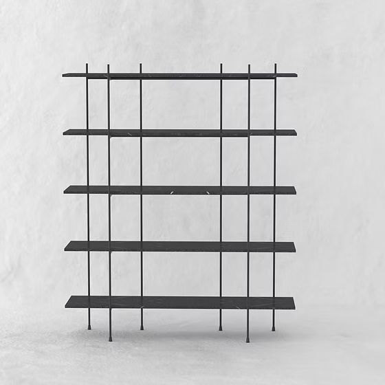 Modern Minimalist Metal Side Table – Dual Tier Organizer Stand - furely