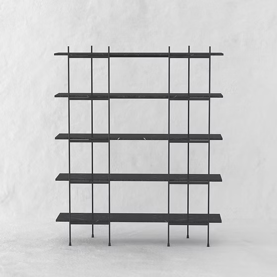 Modern Minimalist Metal Side Table – Dual Tier Organizer Stand - furely