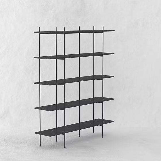Modern Minimalist Metal Side Table – Dual Tier Organizer Stand - furely