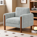 Orvellan Solid Wood Upholstered Lounge Chair