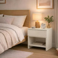 Compact Nightstand for Bedroom Solid Wood Side table - Furely