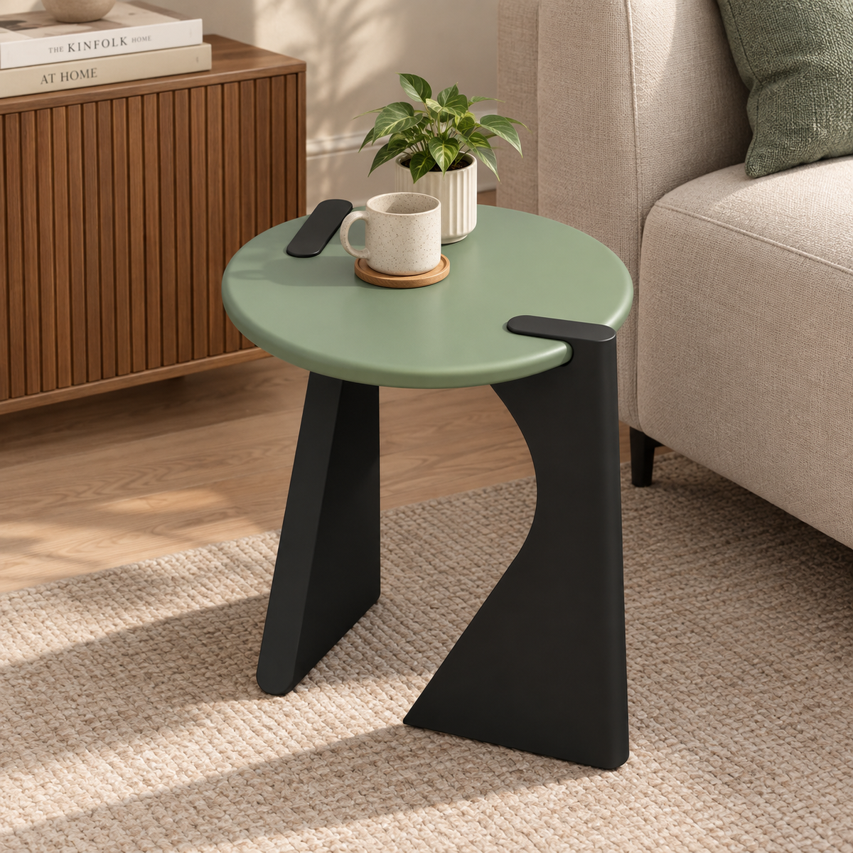 Arden Modern Green End Table