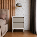 Regal Dual Tone Solid Wood Bedside Table